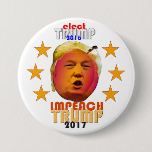 Impeach Trump 3 Inch Round Button
