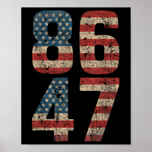 Impeach Trump 86 47 Impeach 47 Fire Trump 8647 Ant Poster