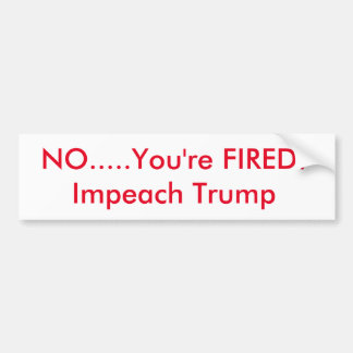 Impeach trump bumper sticker