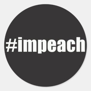 Impeach Trump Classic Round Sticker