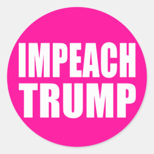"IMPEACH TRUMP" CLASSIC ROUND STICKER