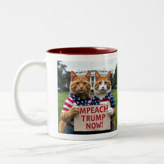 Impeach Trump Now Two-Tone Coffee Mug