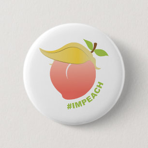 Impeach Trump Peach 2 Inch Round Button