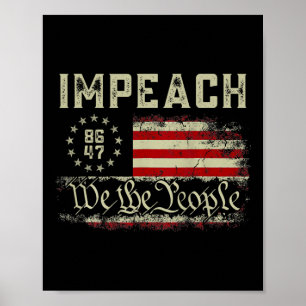 Impeach Trump Protest Against Trump  Poster