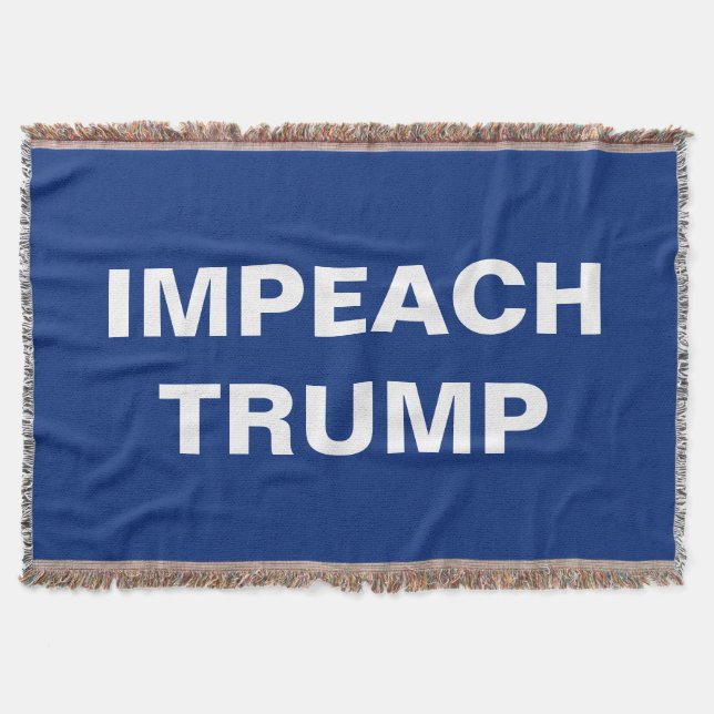 Impeach Trump Resistance Throw Blanket (Front)