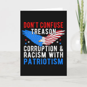 Impeach Trump Treason Corruption Racism Saying Mem Card