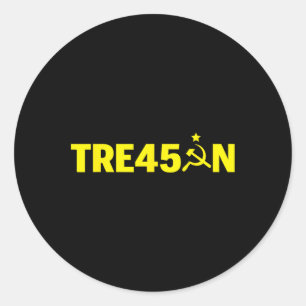 Impeach Trump Treason Russian Gop Party  Classic Round Sticker