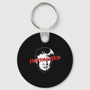 Impeached Stamp On Donald Trump Funny Impeachment Keychain