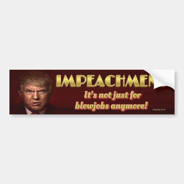 Impeachment Bumper Sticker (Front)