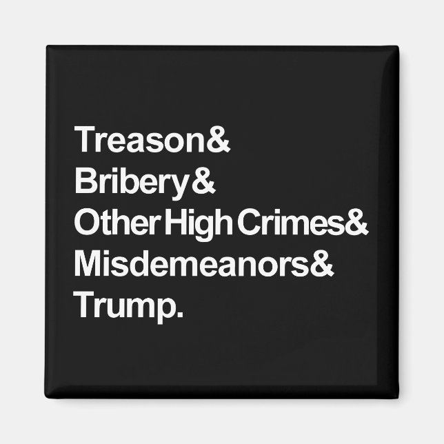 Impeachment Magnet (Black) (Front)