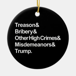 Impeachment Ornament (Black Circle)