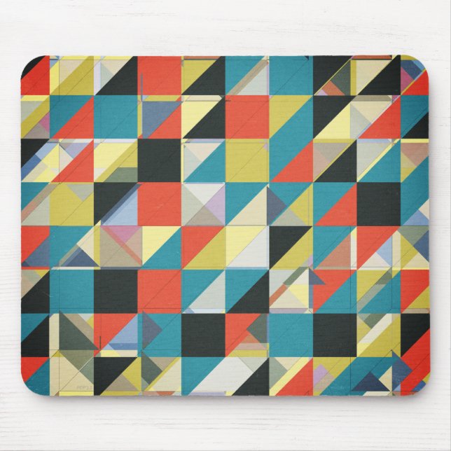 Imperfect Grid of Colours Mouse Pad (Front)
