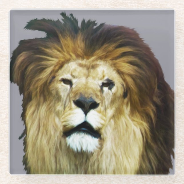 Imperfect King Glass Coaster (Front)