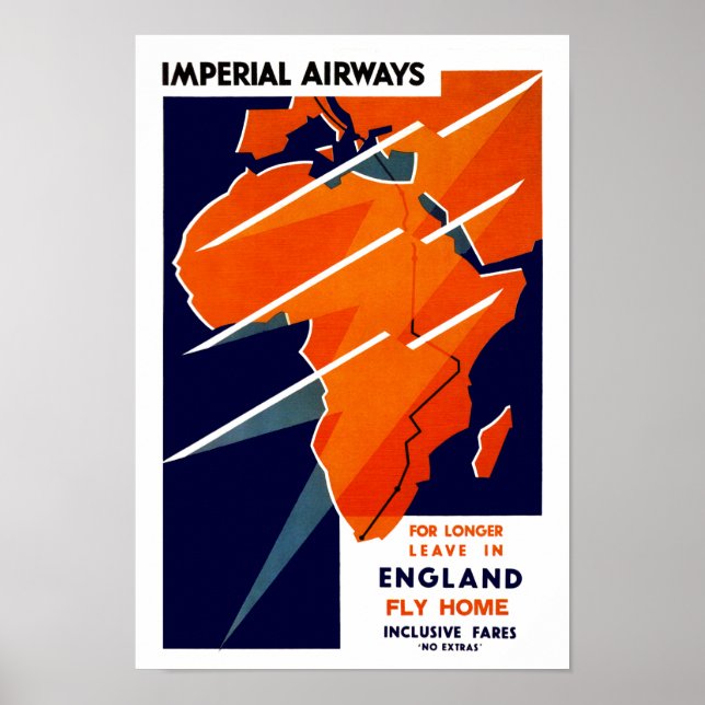 Imperial Airways Africa Poster (Front)