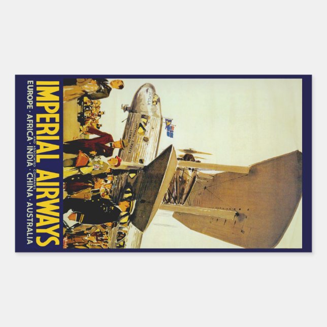 Imperial Airways Arrival Sticker (Front)