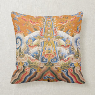 Imperial Chinese Dragon Robes Throw Pillow