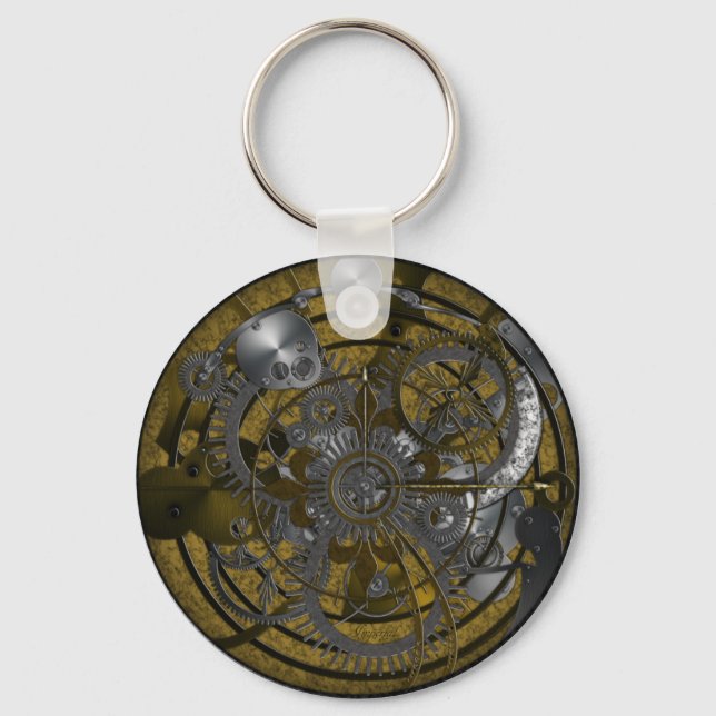 Imperial Clock Keychain (Front)