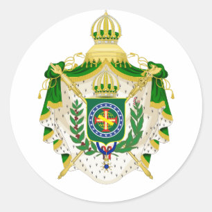 Imperial Coat of arms, second reign (1840–1889) Classic Round Sticker