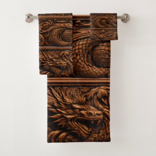 Imperial Dragonwood carving hand towel