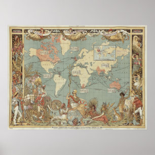 Imperial Federation 1886 Walter Crane Poster