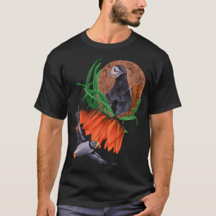 Imperial flowers with puffins T-Shirt