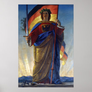 Imperial German WWI Painting Germania (poster Poster