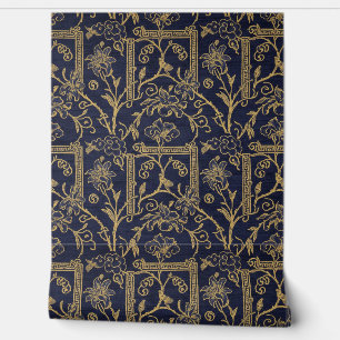 Imperial Gilded Lily: 19th-Century Chinoiserie Sil Wallpaper