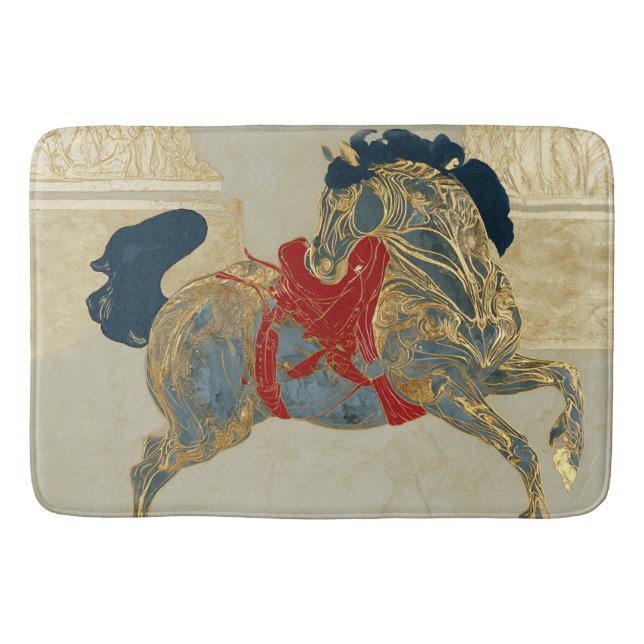 Imperial Golden Horse Bath Mat (Front)