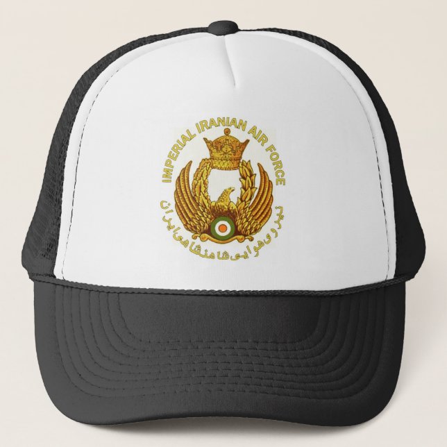 Imperial Iranian Air Force coat Trucker Hat (Front)
