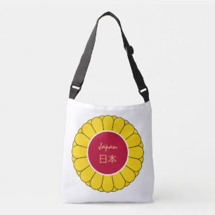 Imperial Japan Fashion & Japanese flag, Seal Kanji Crossbody Bag