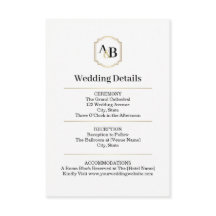 Imperial Luxe Monogram Enclosure Card