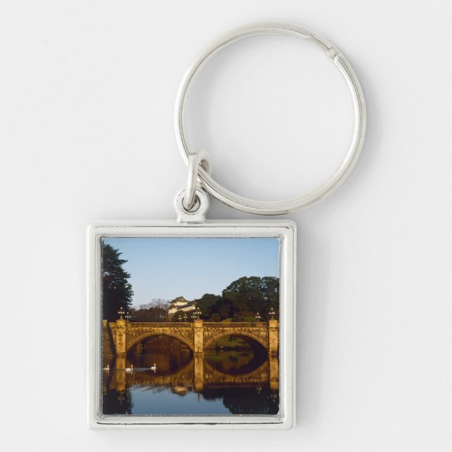 Imperial Palace, Nijubashi Bridge, Tokyo, Japan Keychain (Front)