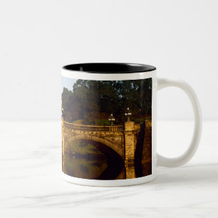 Imperial Palace, Nijubashi Bridge, Tokyo, Japan Two-Tone Coffee Mug