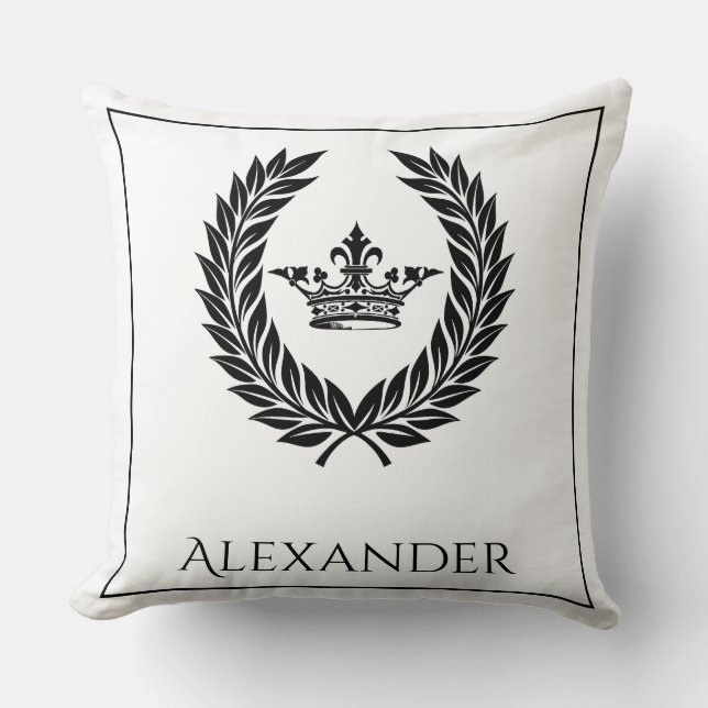 Imperial Personalized  Throw Pillow (Front)