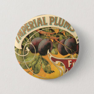 Imperial Plums 2 Inch Round Button