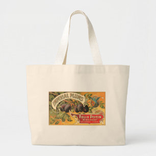 Imperial Plums Large Tote Bag