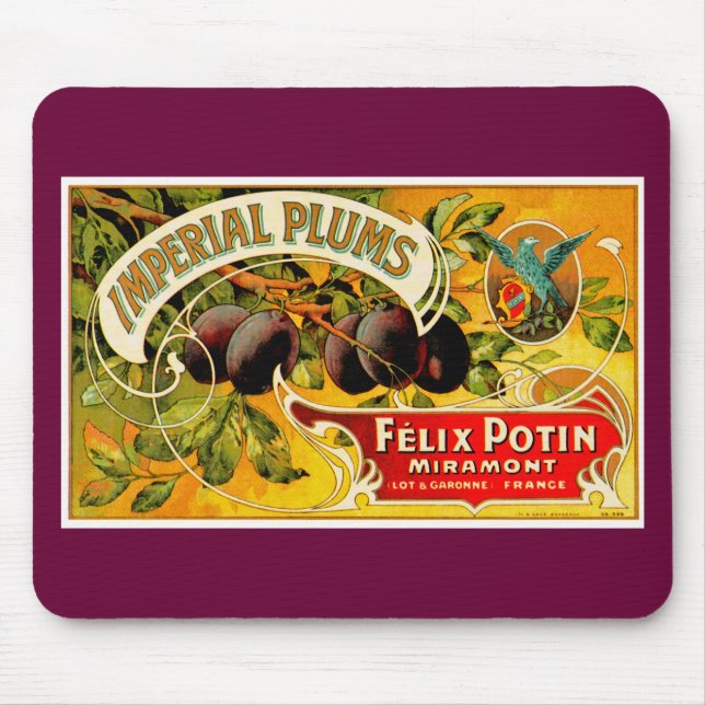 Imperial Plums Mouse Pad (Front)