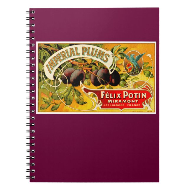 Imperial Plums Notebook (Front)