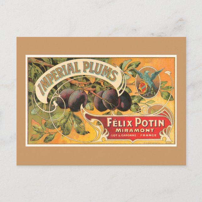 Imperial Plums Postcard (Front)