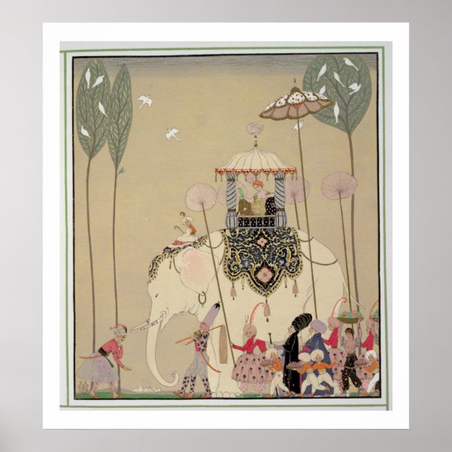 Imperial Procession (colour litho) Poster (Front)