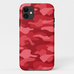 Imperial Red Monocolor Camo iPhone 11 Case