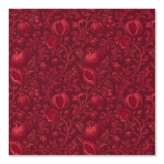 Imperial Ruby Garden | Pomegranate Persian-(A) Wallpaper