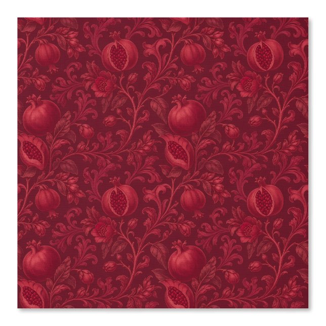 Imperial Ruby Garden | Pomegranate Persian-(A) Wallpaper (Front)