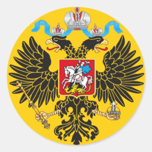 Imperial Standard of the Emperor of Russia Classic Round Sticker