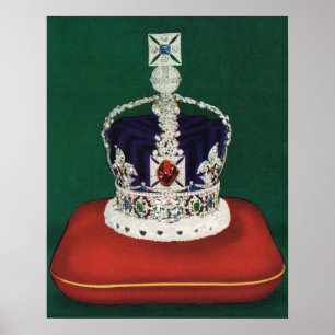 Imperial State Crown of England Poster