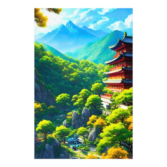 Imperial Tranquillity: Nature's Embrace Photo Print (Front)