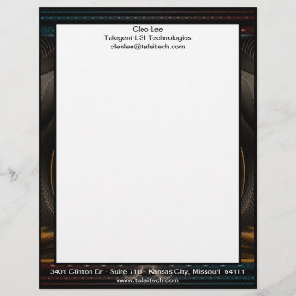 Imperial View Fractal Art Letterhead