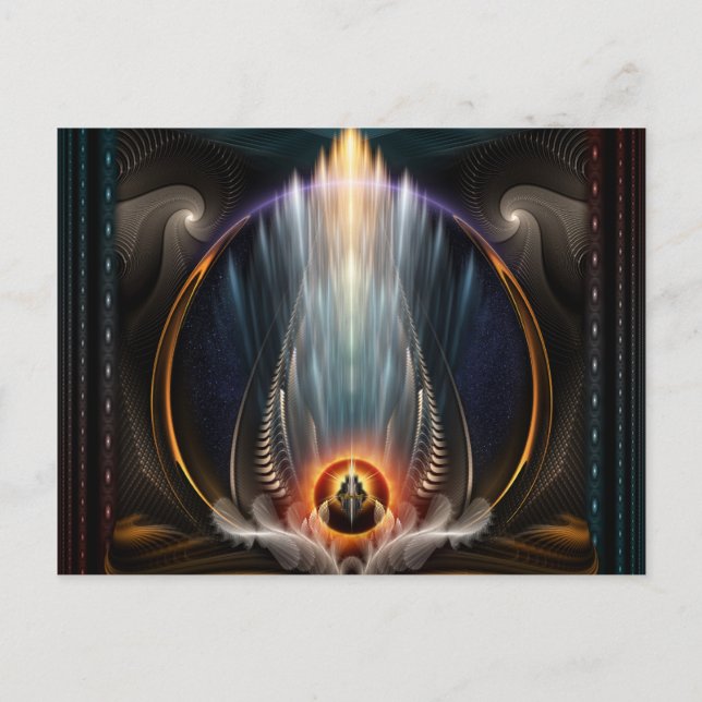 Imperial View Fractal Art Postcard (Front)