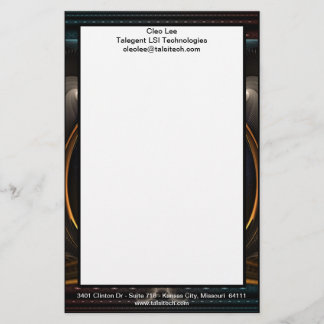 Imperial View Fractal Art Stationary Stationery