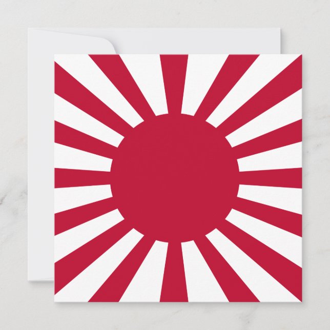 Imperial War Flag of Japan Card (Front)